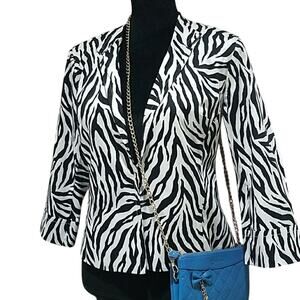 Erin London Zebra print jacket - Small